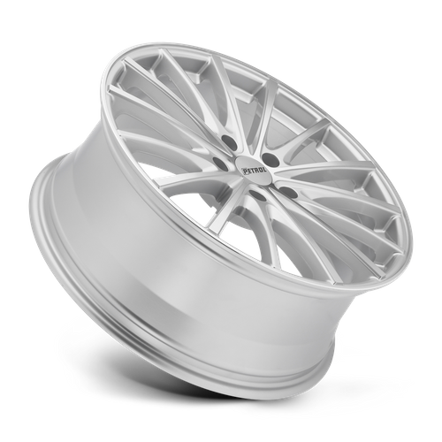 Petrol P3A – 19X8 – 5X100 – 35 mm – SILVER W/ MACHINED CUT FACE