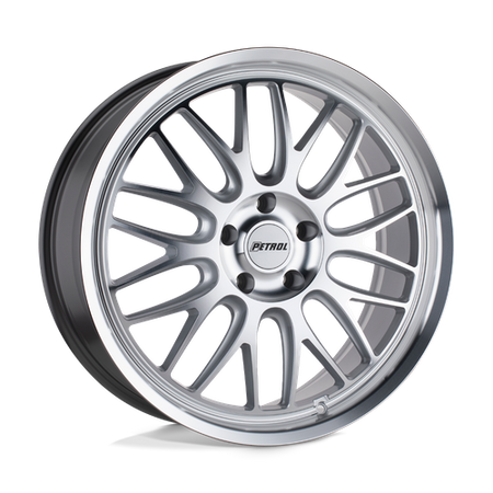 Petrol P4C – 16X7 – 4X100 – 40 mm – SILVER W/ MACHINED FACE & LIP
