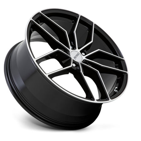 Petrol P5C – 20X8.5 – 5X112 – 40 mm – GLOSS BLACK W/ MACH CUT FACE
