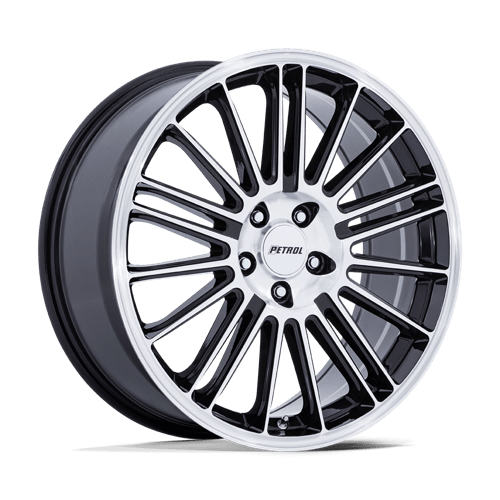 Petrol PE001 P1D – 18X8 – 5X112 – 40 mm – GLOSS BLACK W/ MACHINED FACE