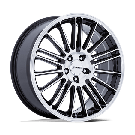 Petrol PE001 P1D – 20X8.5 – 5X114.3 – 40 mm – GLOSS BLACK W/ MACHINED FACE