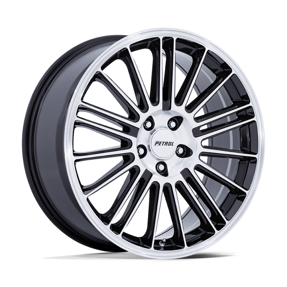Petrol PE001 P1D – 20X8.5 – 5X108 – 40 mm – GLOSS BLACK W/ MACHINED FACE