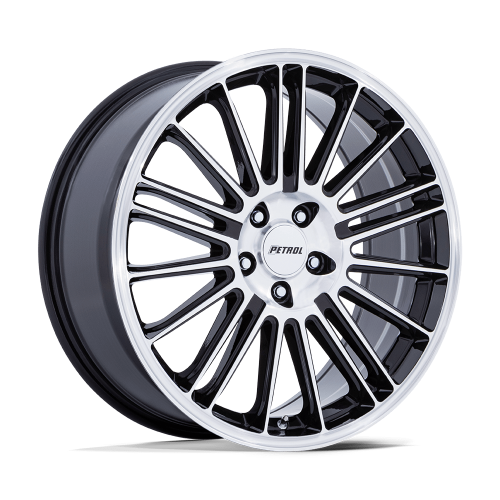 Petrol PE001 P1D – 20X8.5 – 5X120 – 35 mm – GLOSS BLACK W/ MACHINED FACE