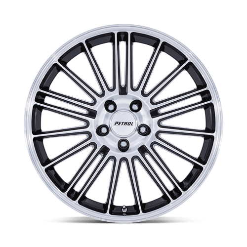 Petrol PE001 P1D – 18X8 – 5X112 – 40 mm – GLOSS BLACK W/ MACHINED FACE