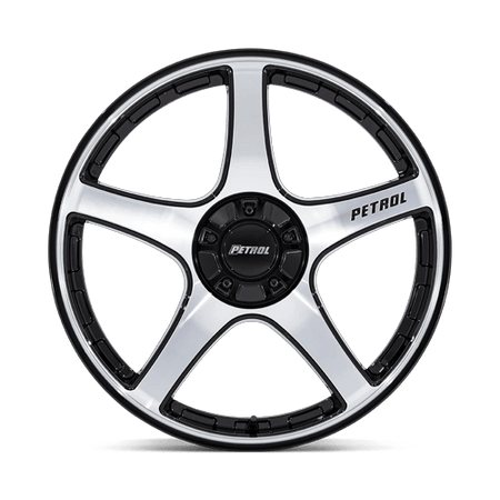 Petrol PE003 P2E – 20X8.5 – 5X110/5X115 – 40 mm – GLOSS BLACK W/ MACHINED FACE