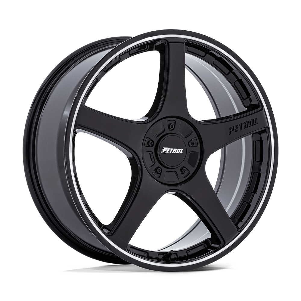 Petrol PE003 P2E – 17X8 – BLANK – 35 mm – GLOSS BLACK W/ MACHINED LIP