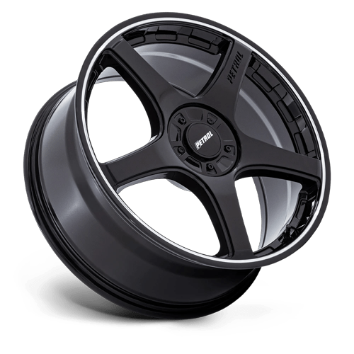 Petrol PE003 P2E – 19X8 – BLANK – 35 mm – GLOSS BLACK W/ MACHINED LIP