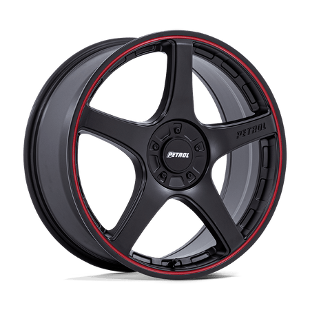 Petrol PE003 P2E – 19X8 – BLANK – 35 mm – MATTE BLACK W/ RED LIP