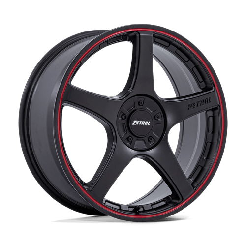 Petrol PE003 P2E – 18X8 – BLANK – 35 mm – MATTE BLACK W/ RED LIP