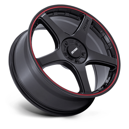 Petrol PE003 P2E – 18X8 – BLANK – 35 mm – MATTE BLACK W/ RED LIP