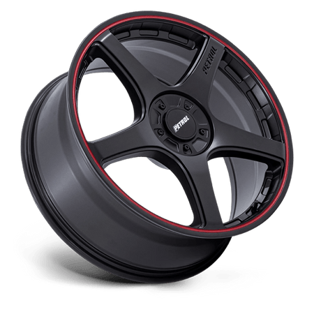 Petrol PE003 P2E – 18X8 – BLANK – 35 mm – MATTE BLACK W/ RED LIP