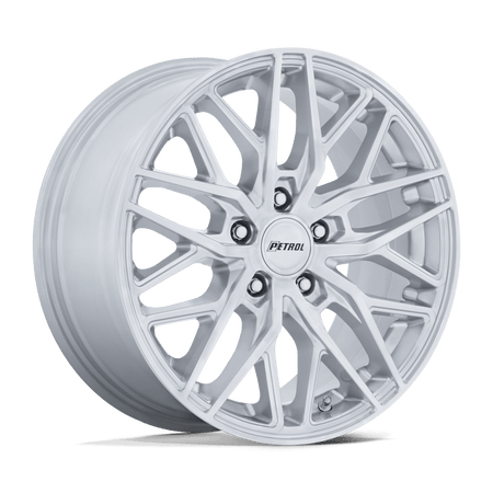 Petrol PE004 P3E – 18X8 – 5X114.3 – 40 mm – MACHINED BRUSHED GLOSS SILVER