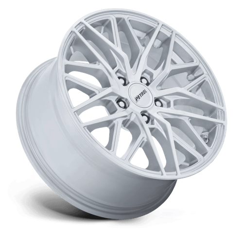 Petrol PE004 P3E – 20X8.5 – 5X114.3 – 40 mm – MACHINED BRUSHED GLOSS SILVER