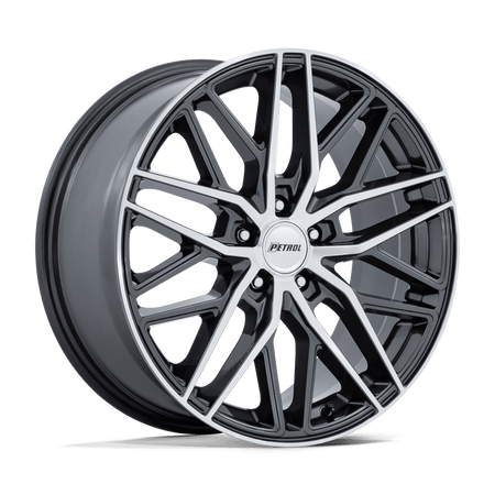 Petrol PE004 P3E – 19X8.5 – 5X114.3 – 40 mm – GLOSS GUNMETAL BRS-MACH FACE
