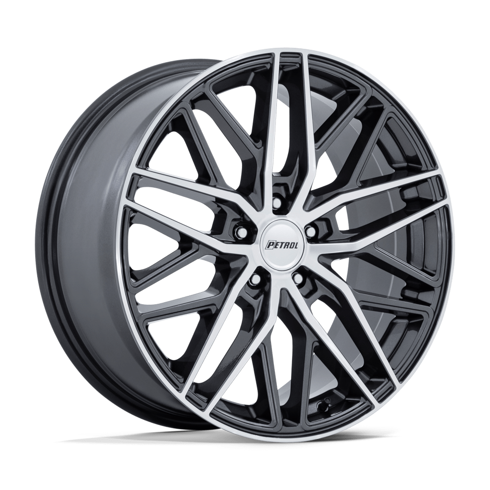 Petrol PE004 P3E – 18X8 – 5X112 – 40 mm – GLOSS GUNMETAL BRS-MACH FACE