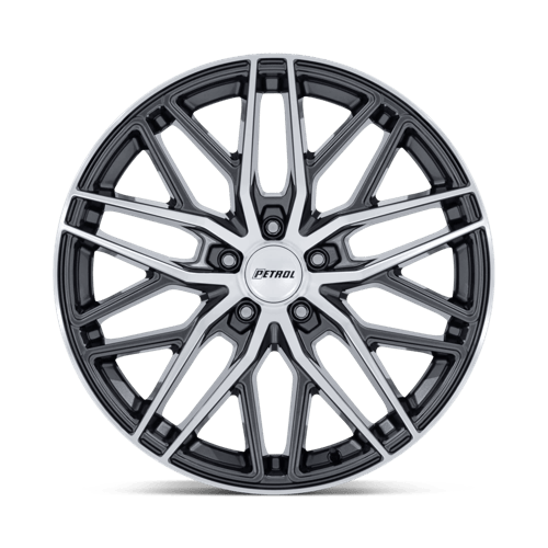 Petrol PE004 P3E – 18X8 – 5X120 – 40 mm – GLOSS GUNMETAL BRS-MACH FACE