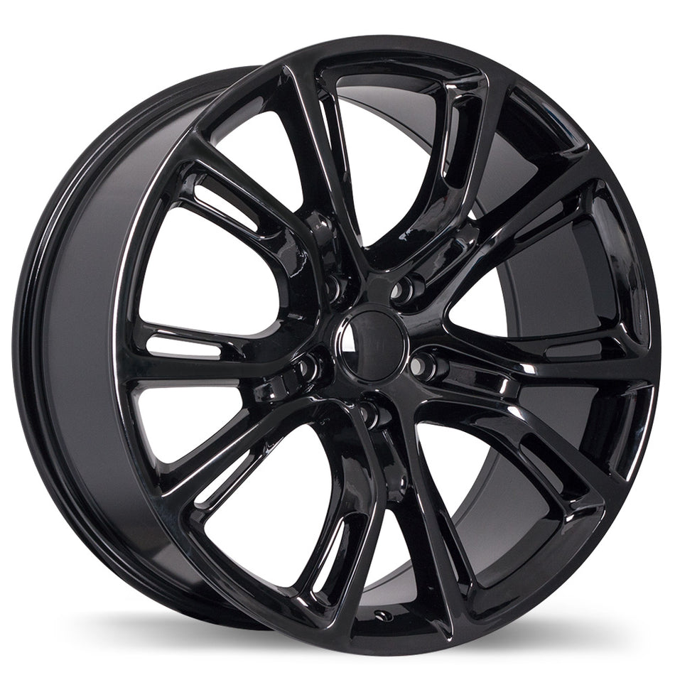 Replika – R148B – 20X10.0 – 5x127 – +50 mm – Noir lustré