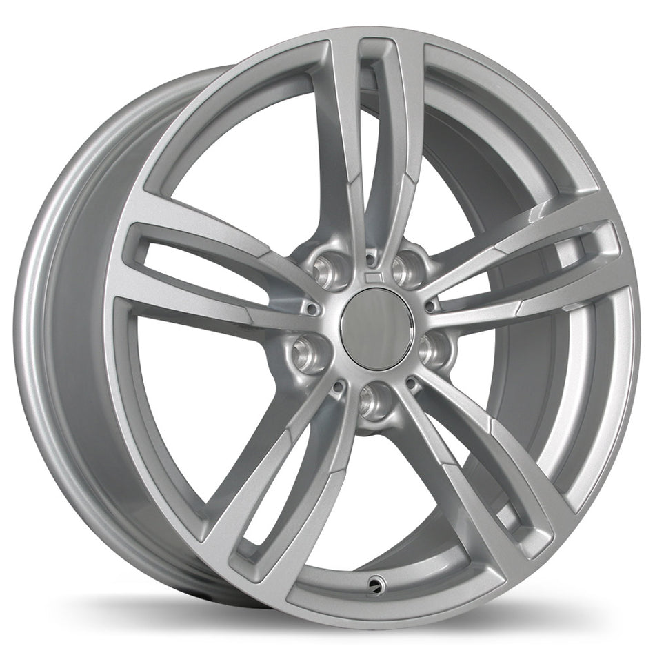 Replika – R163A – 17X8.0 – 5x120 – +35 mm – Argent lustré