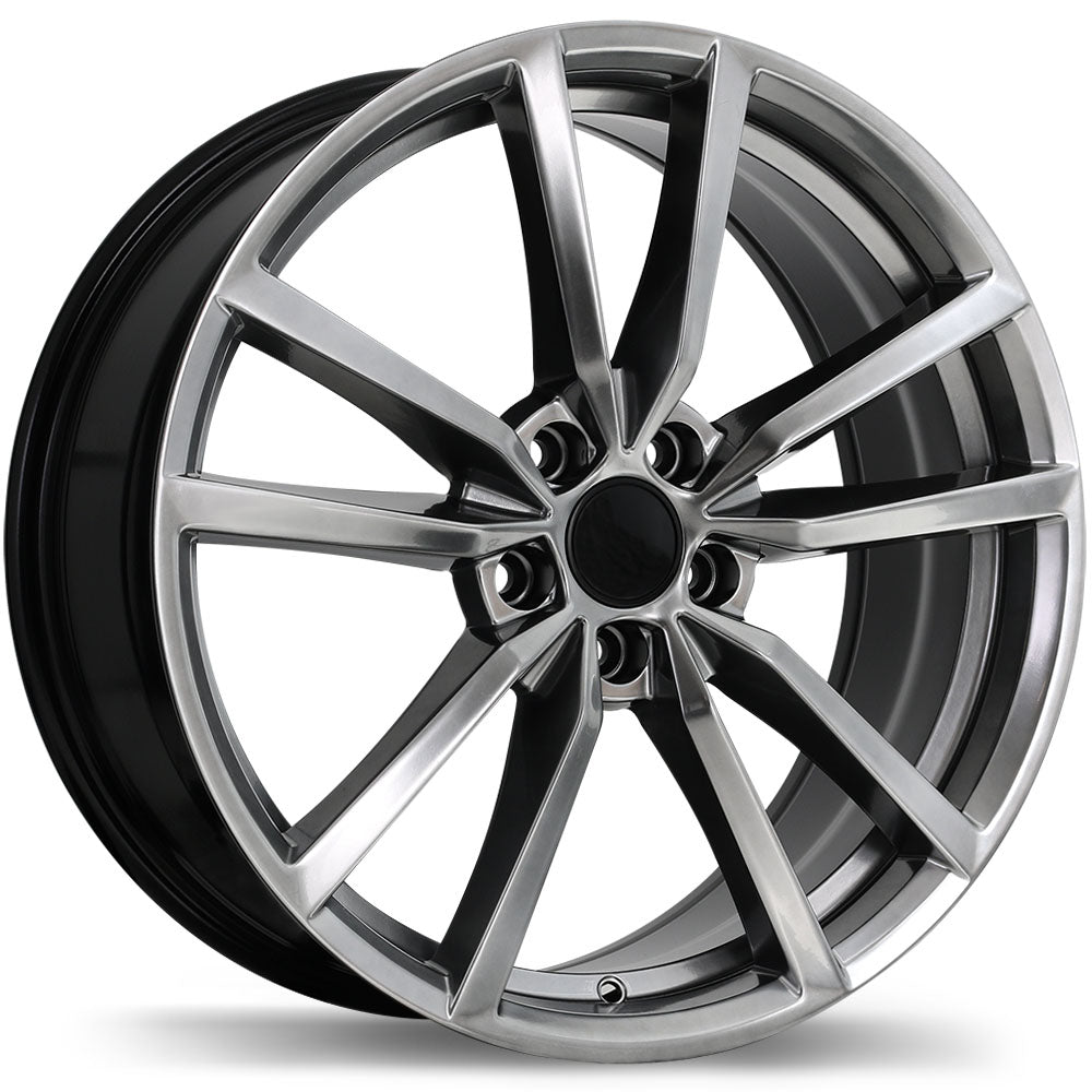 Replika – R195 – 18X8.0 – 5x112 – +45 mm – Hyper argent foncé
