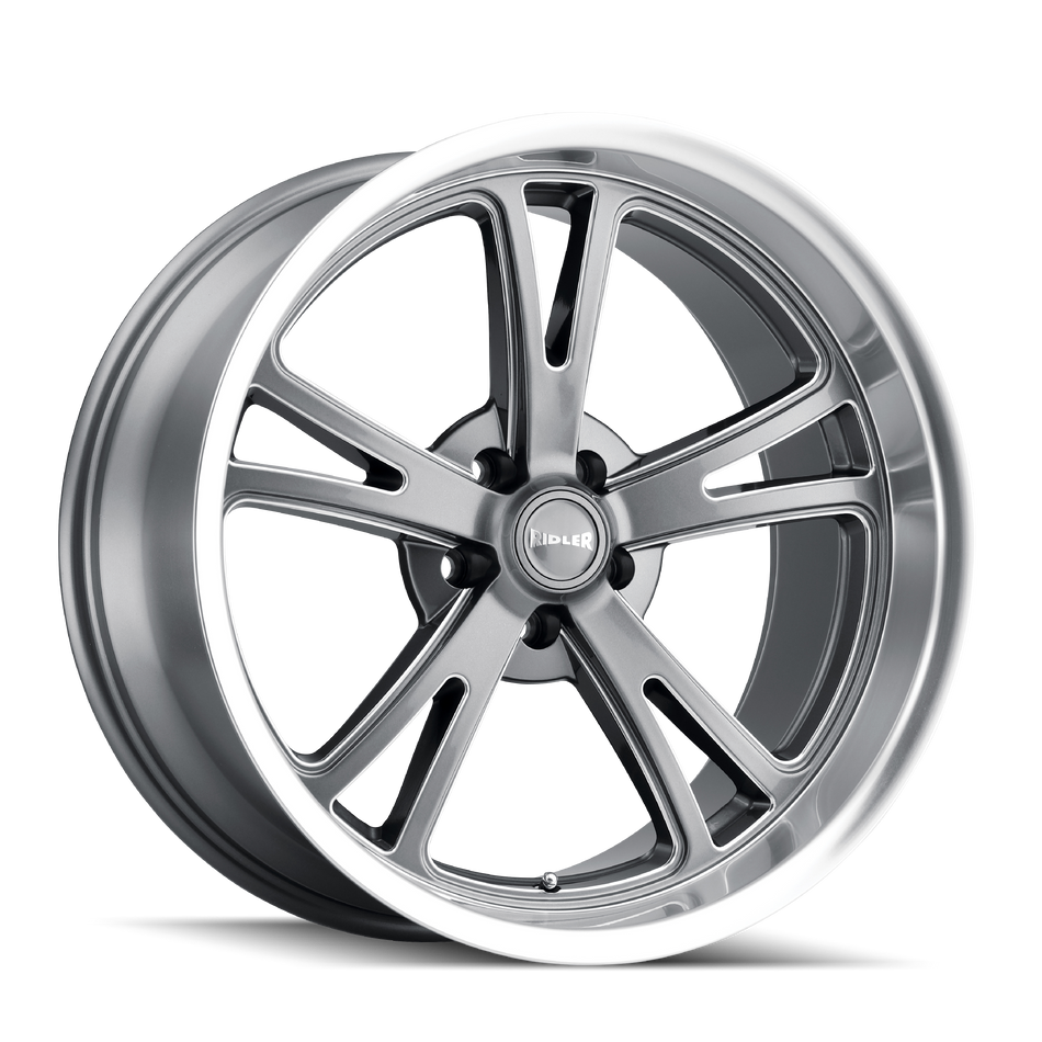 Ridler Wheels 606 – 18x9.5, 5x120.65, 0 – Gloss Grey Machined