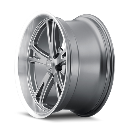 Ridler Wheels 606 – 18x9.5, 5x127, 0 – Gloss Grey Machined