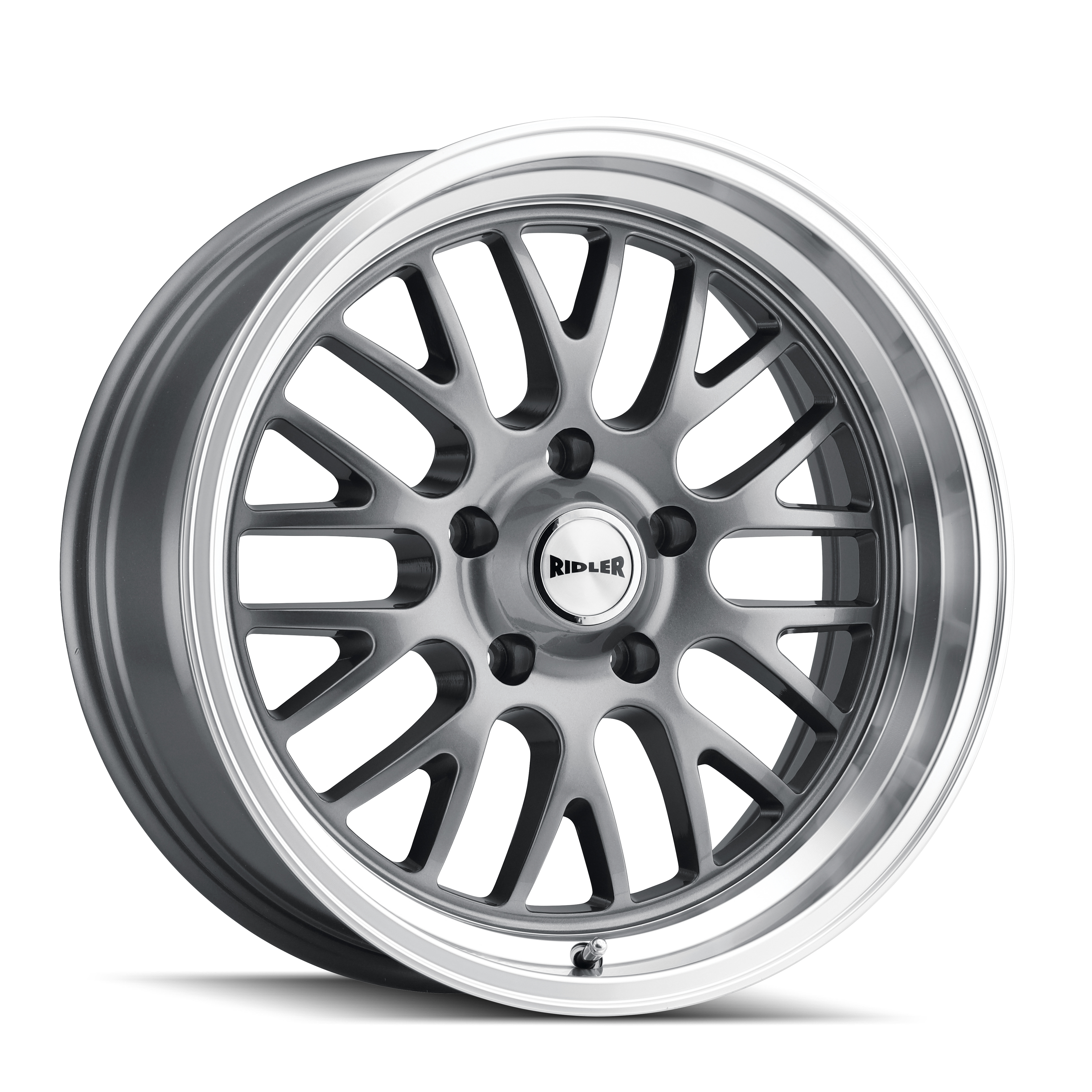 Ridler Wheels 607 – 20x8.5, 5x127, 0 – Gloss Grey Machined