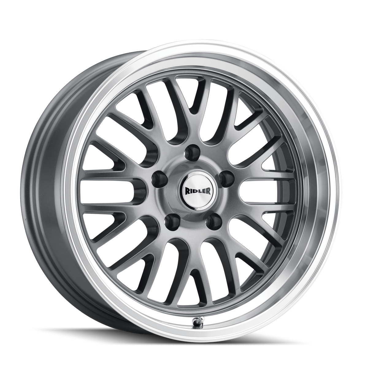 Ridler Wheels 607 – 20x10, 5x127, 0 – Gloss Grey Machined
