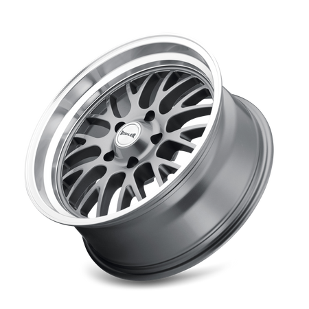 Ridler Wheels 607 – 20x10, 5x127, 0 – Gloss Grey Machined