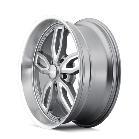 Ridler Wheels 608 – 18x8, 5x120.65, 0 – Gloss Grey Milled