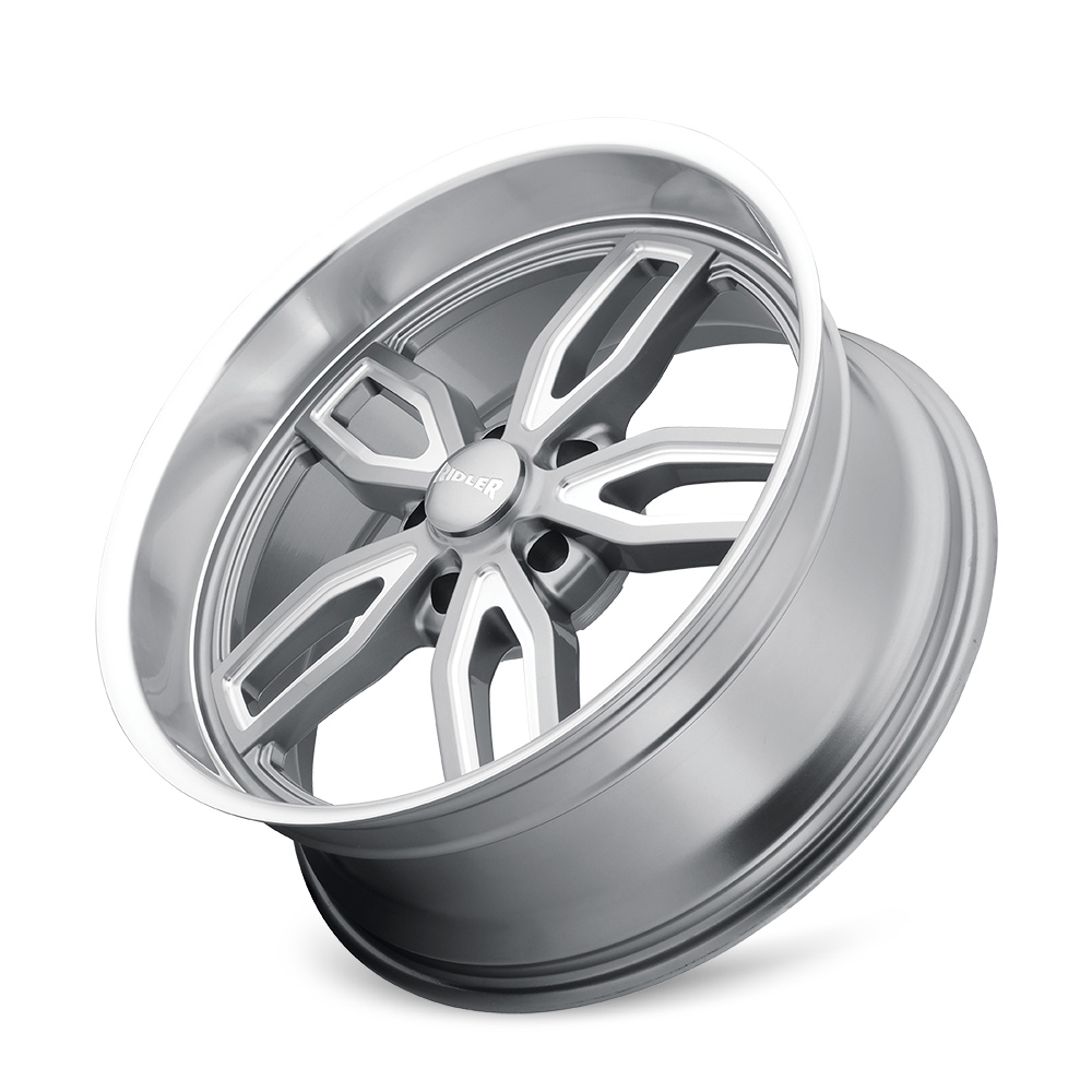 Ridler Wheels 608 – 20x10, 5x114.3, 0 – Gloss Grey Milled