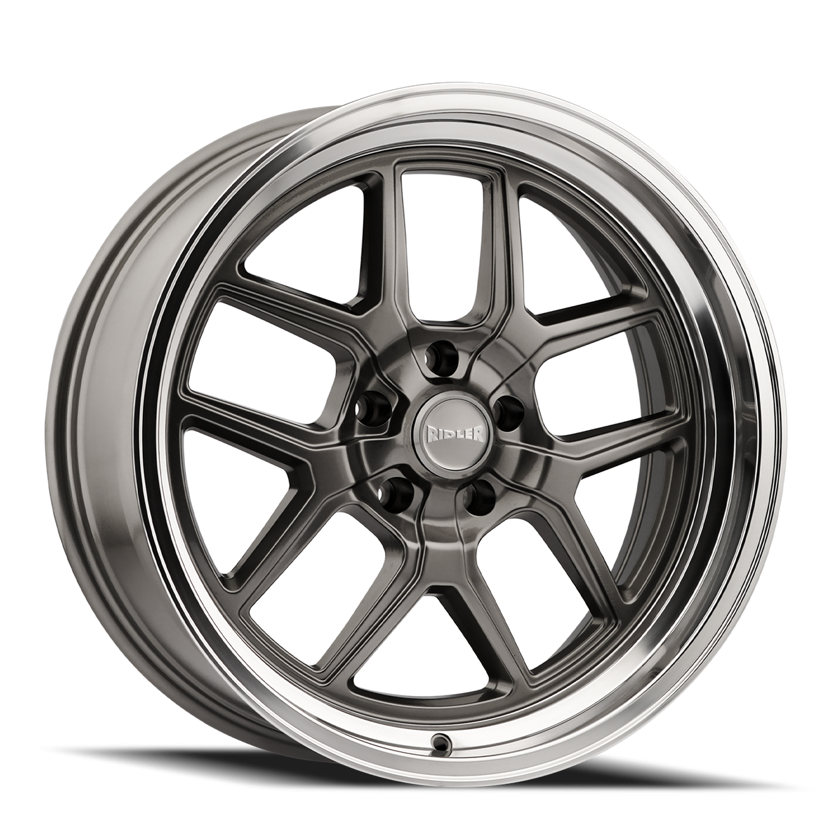 Ridler Wheels 610 – 20x10, 5x120.65, 0 – Gloss Grey Polished