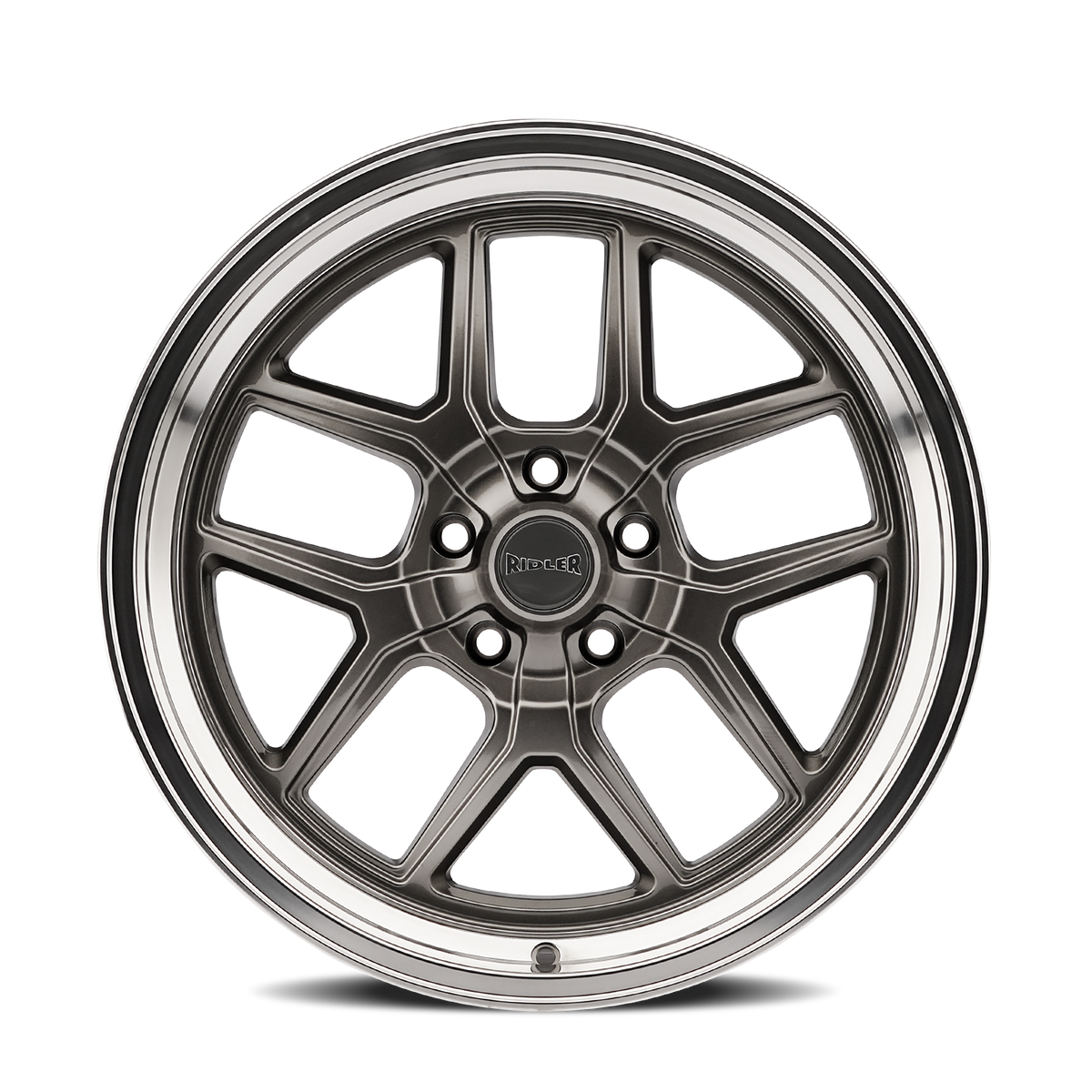 Ridler Wheels 610 – 20x10, 5x120.65, 0 – Gloss Grey Polished