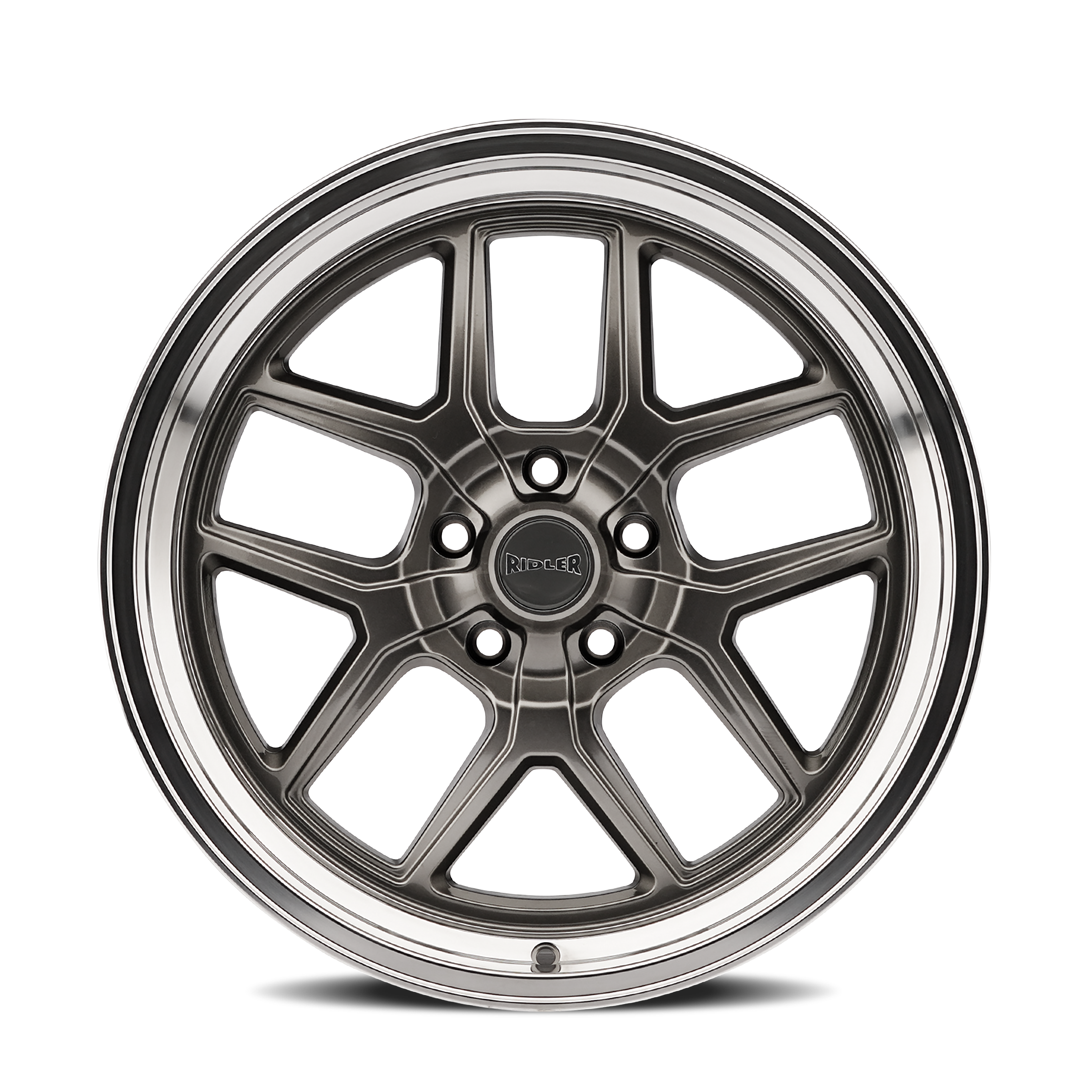 Ridler Wheels 610 – 20x8.5, 5x114.3, 0 – Gloss Grey Polished