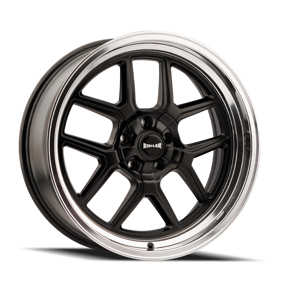 Ridler Wheels 610 – 20x8.5, 5x127, 0 – Matte Black Polished