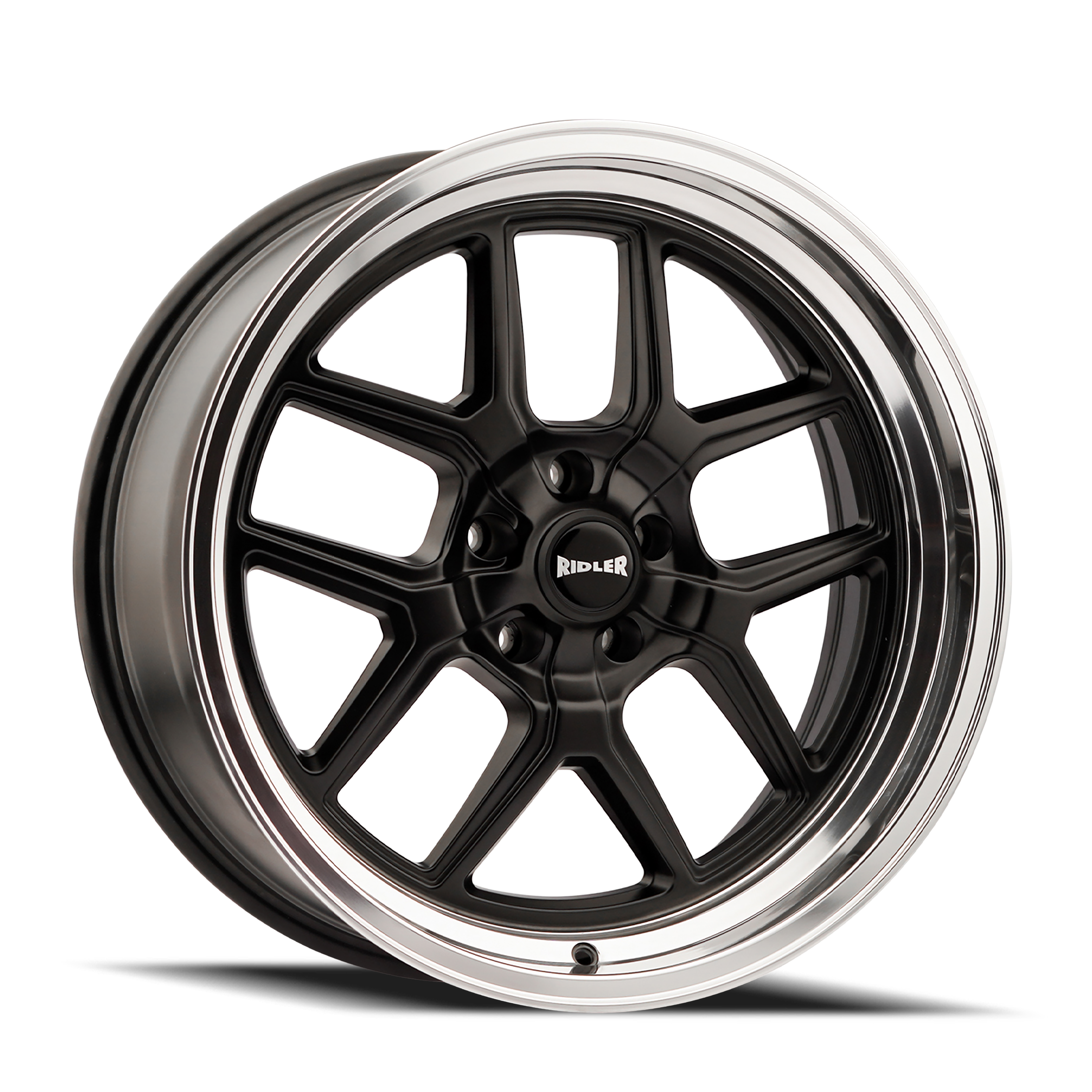 Ridler Wheels 610 – 20x10, 5x127, 0 – Matte Black Polished