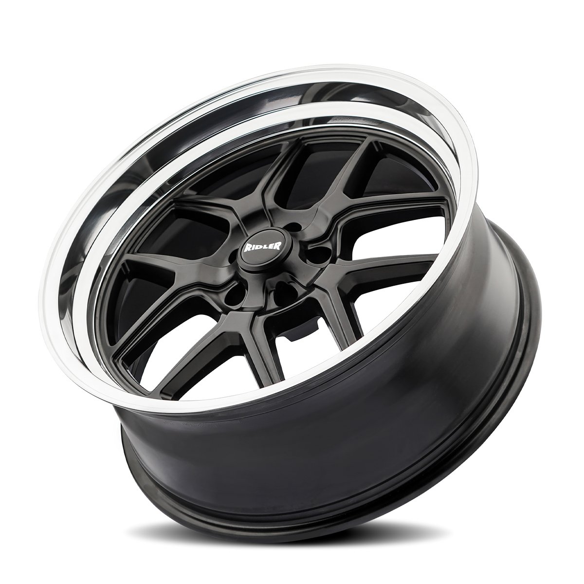 Ridler Wheels 610 – 17x7, 5x120.65, 0 – Matte Black Polished