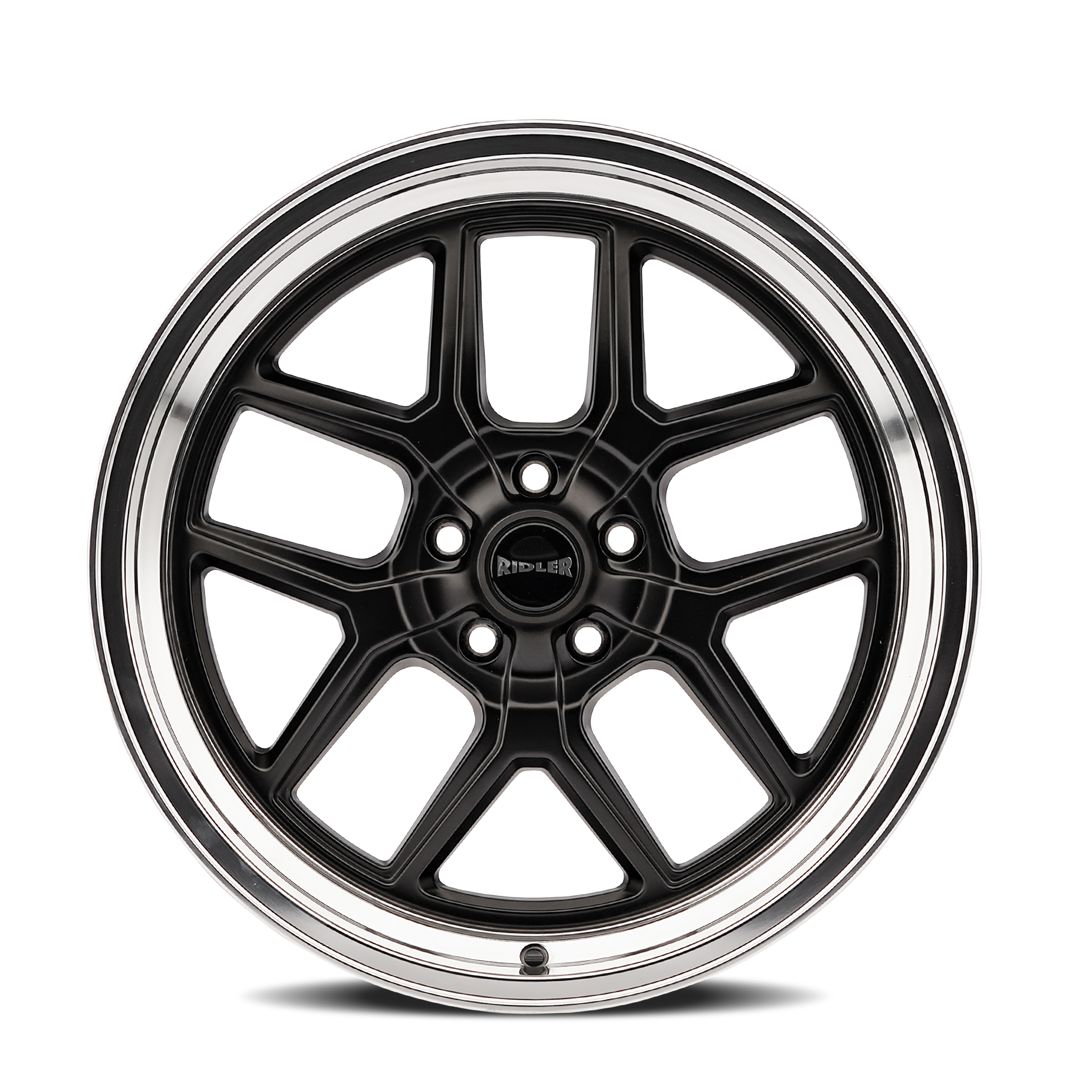 Ridler Wheels 610 – 17x7, 5x120.65, 0 – Matte Black Polished