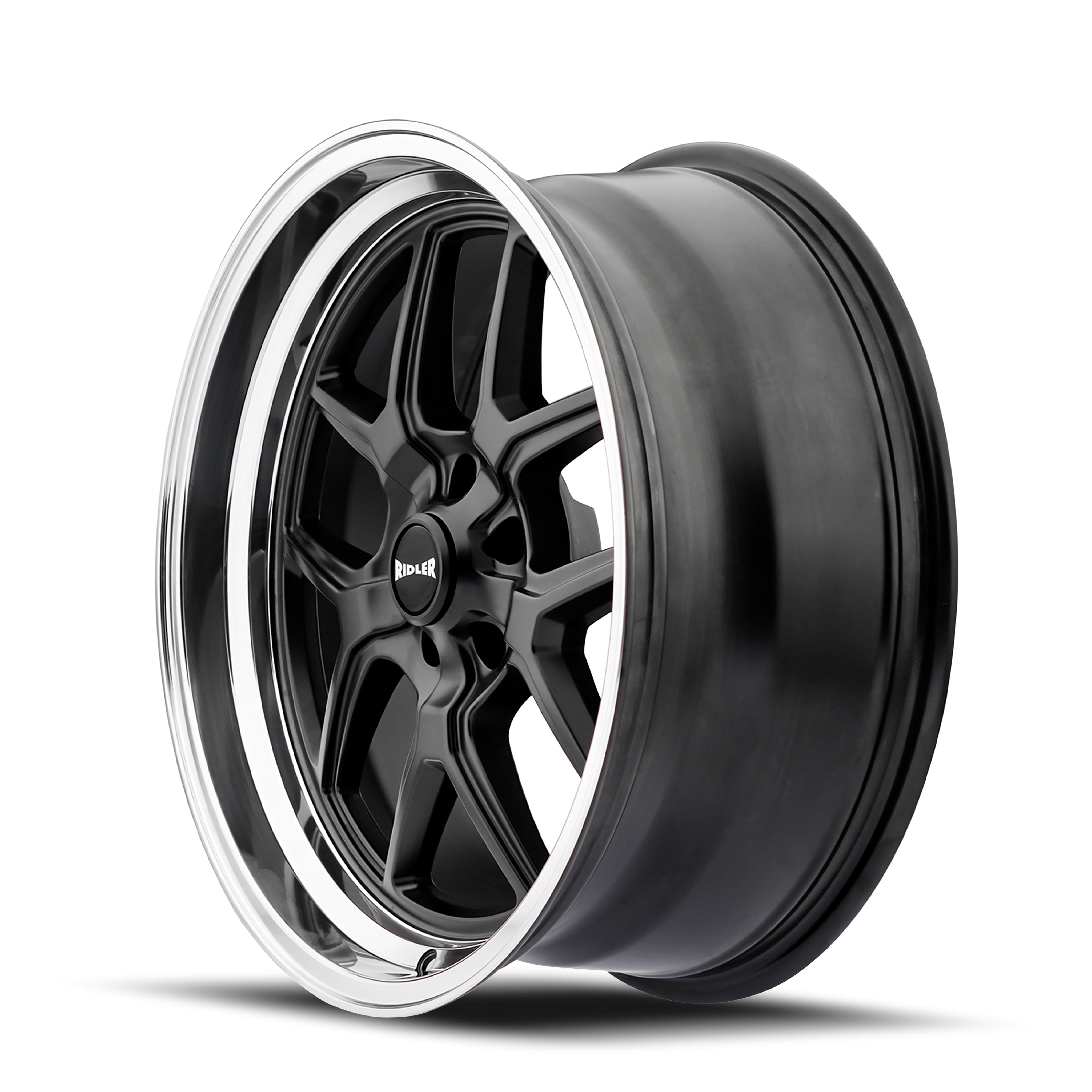 Ridler Wheels 610 – 20x8.5, 5x114.3, 0 – Matte Black Polished