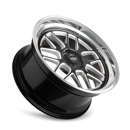 Ridler Wheels 611 – 20x8.5, 5x127, 0 – Gloss Black Milled With Diamond Cut Lip
