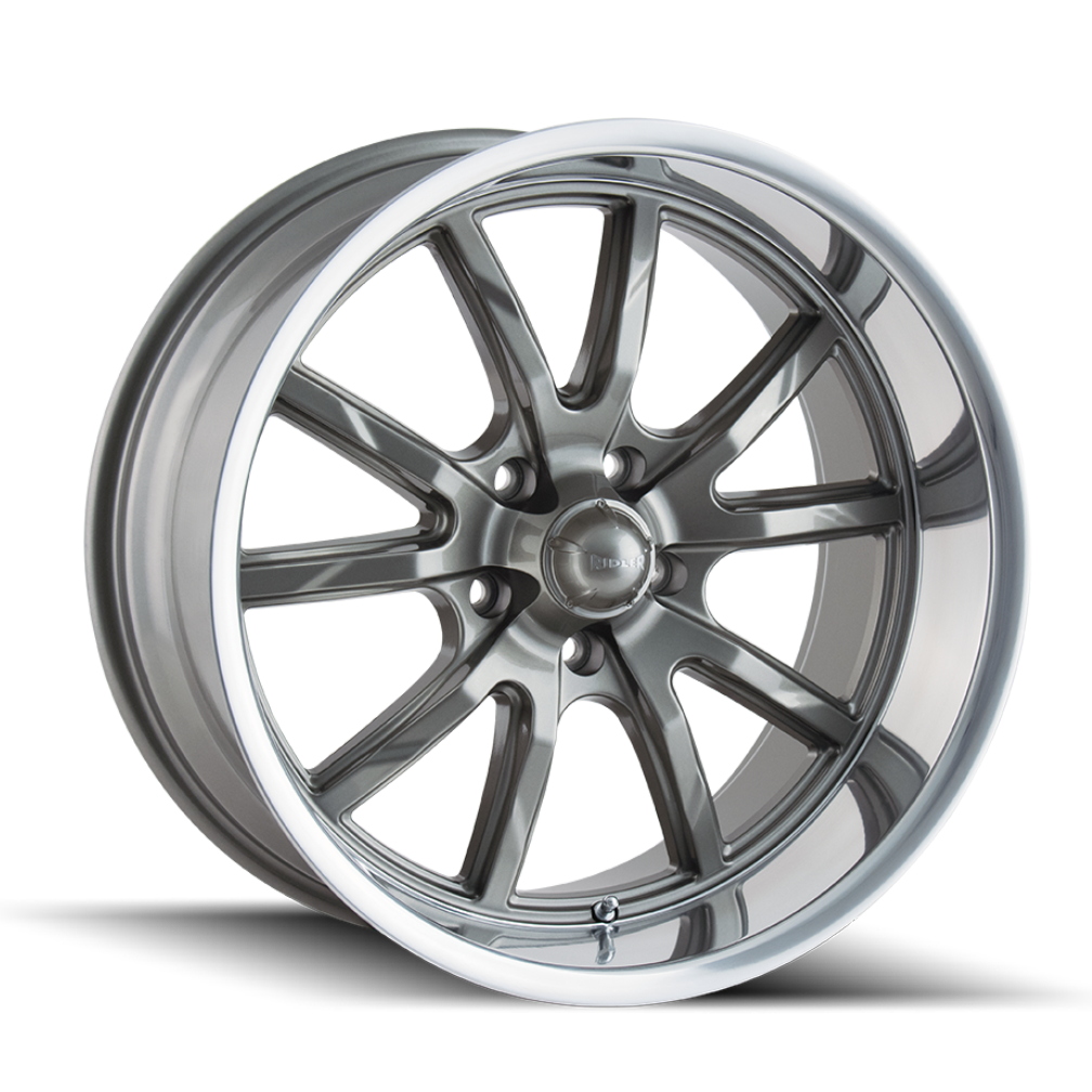 Ridler Wheels 650 – 20x10, 5x127, 0 – Gloss Grey Polished