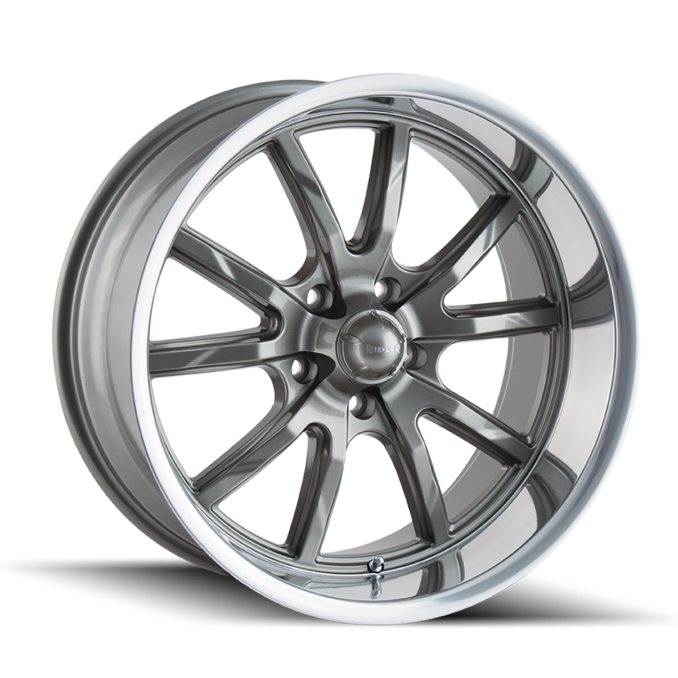 Ridler Wheels 650 – 18x8, 5x120.65, 0 – Gloss Grey Polished