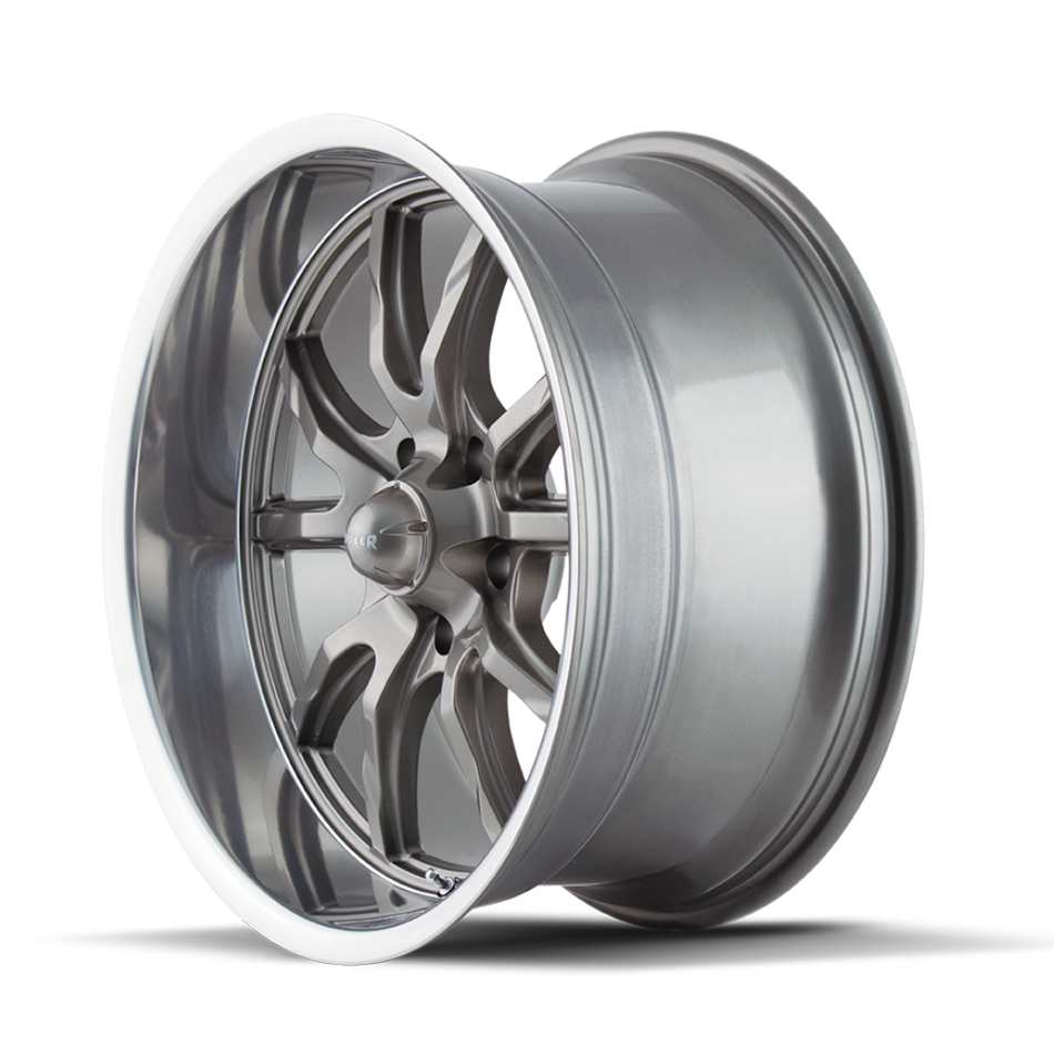 Ridler Wheels 650 – 18x9.5, 5x127, 0 – Gloss Grey Polished