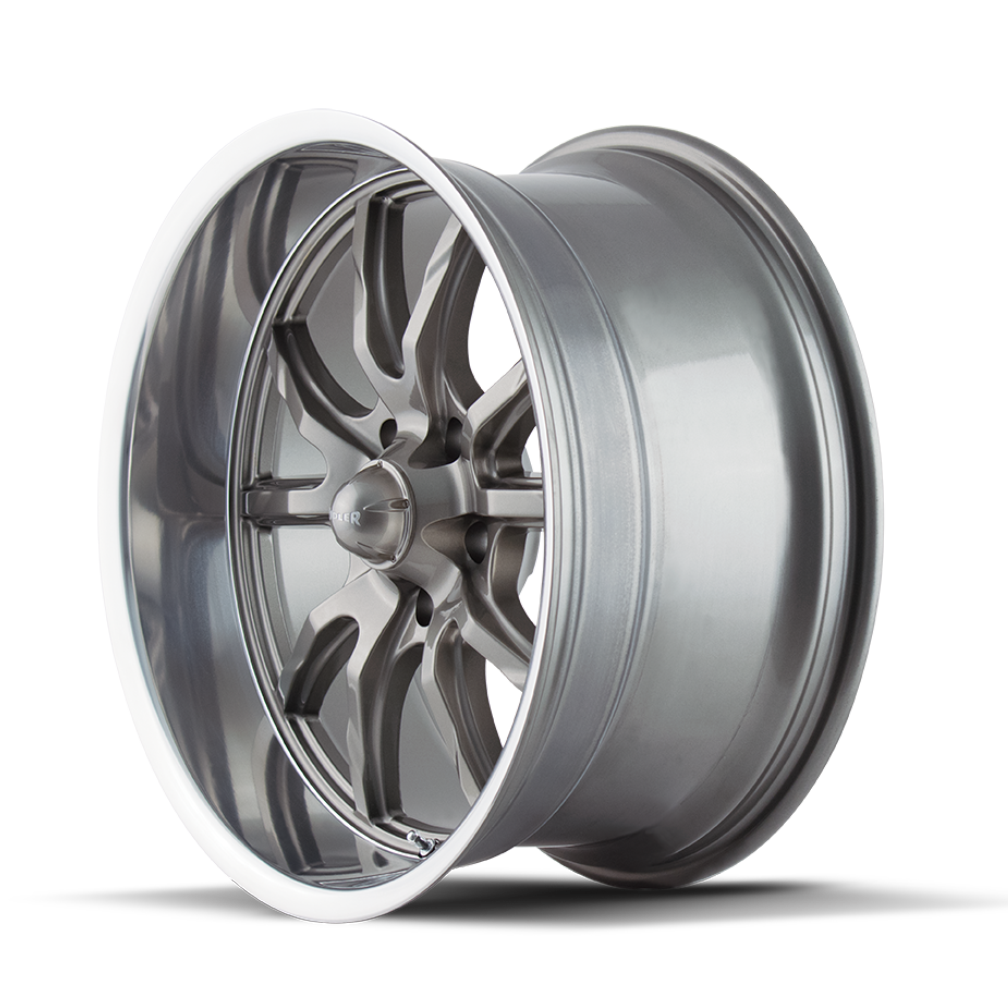 Ridler Wheels 650 – 18x8, 5x114.3, 0 – Gloss Grey Polished