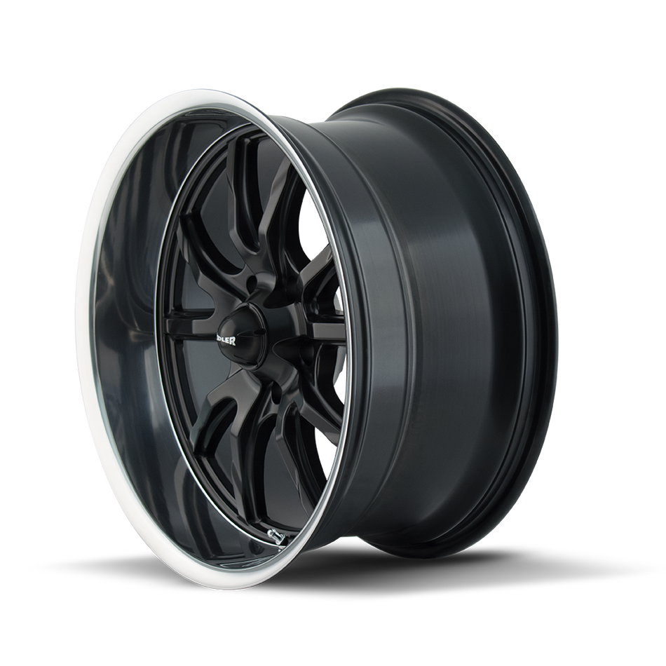 Ridler Wheels 650 – 17x7, 5x120.65, 0 – Matte Black Polished