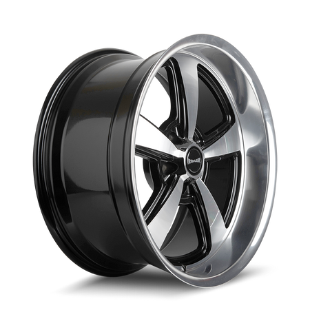 Ridler Wheels 652 – 20x10, 5x127, 0 – Gloss Black With Diamond Cut Face & Lip