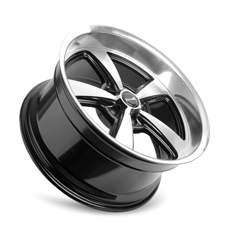 Ridler Wheels 652 – 20x8.5, 5x139.7, 0 – Gloss Black With Diamond Cut Face & Lip