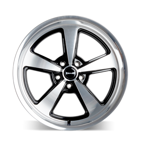 Ridler Wheels 652 – 20x10, 5x114.3, 0 – Gloss Black With Diamond Cut Face & Lip