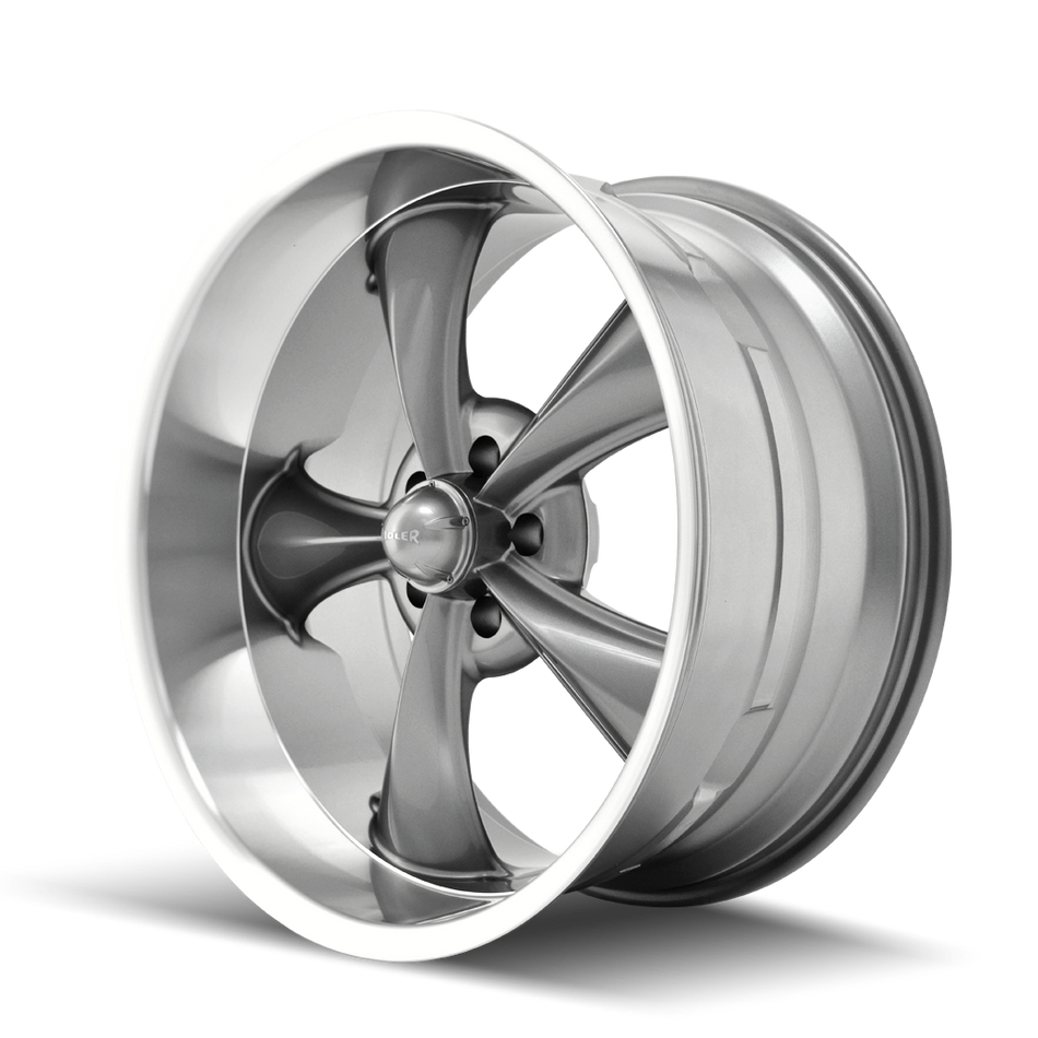 Ridler Wheels 695 – 20x10, 5x120.65, 0 – Gloss Grey Machined
