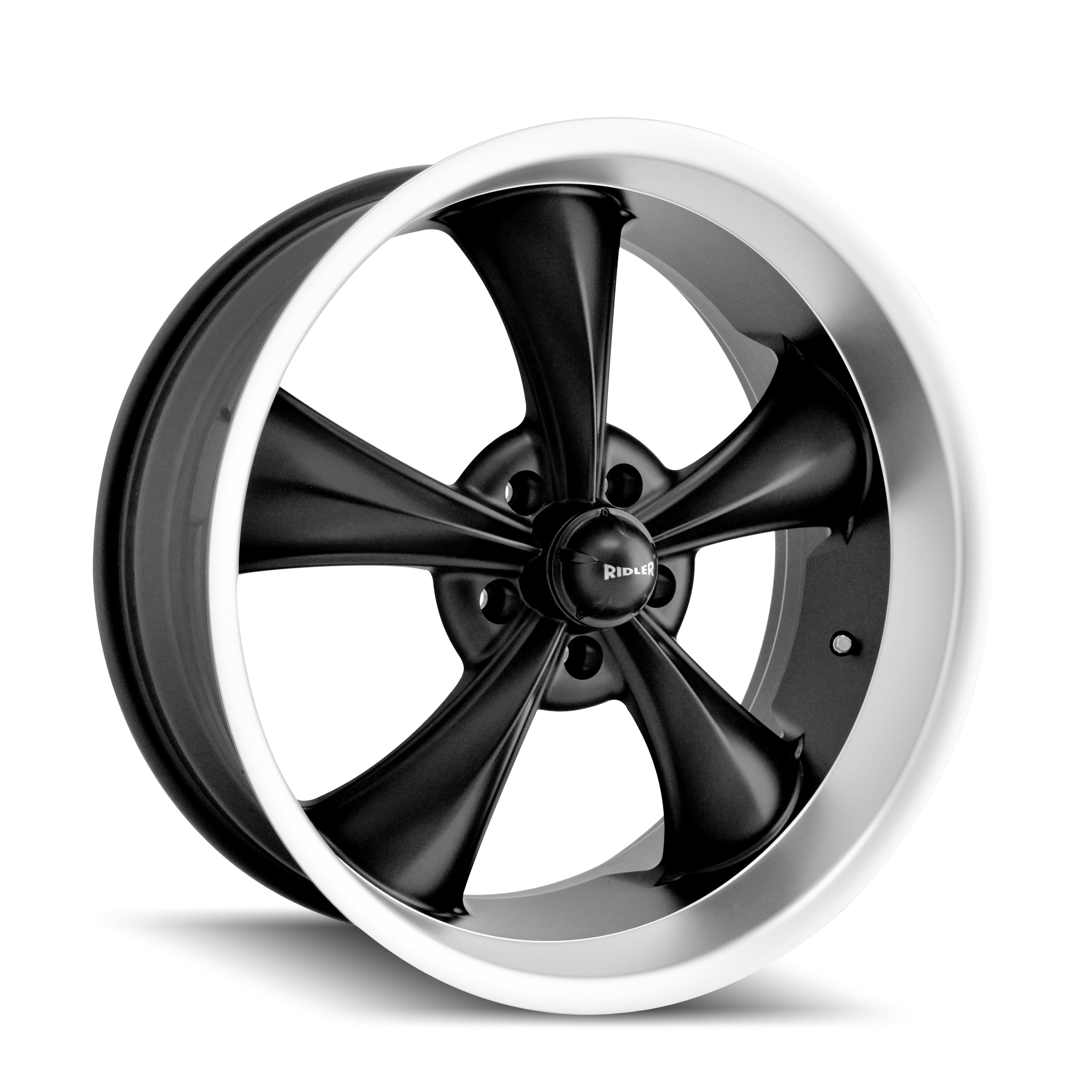 Ridler Wheels 695 – 18x9.5, 5x120.65, +6 – Matte Black Machined
