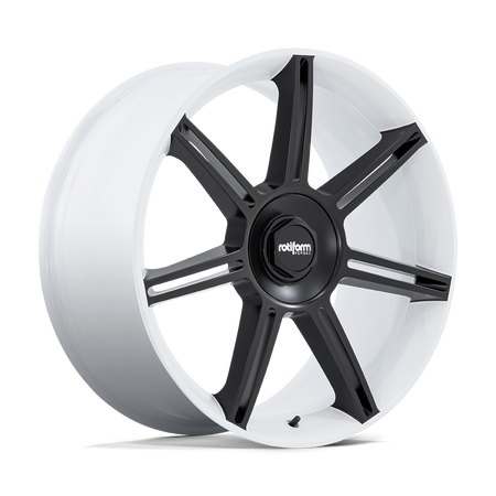Rotiform FRA – 22X12 – 5X130 – 60 mm – GLOSS WHITE W/ M-BLACK SPOKES